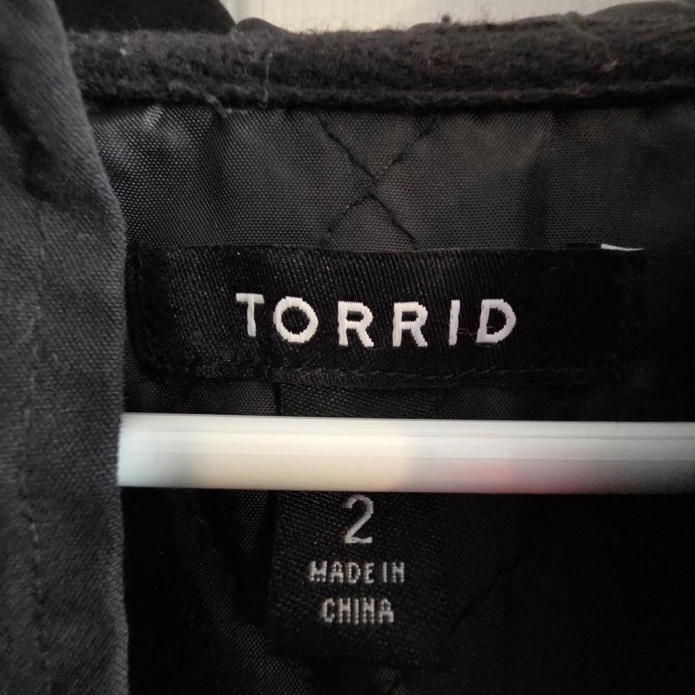 Torrid Black Quilted Jacket - image 2